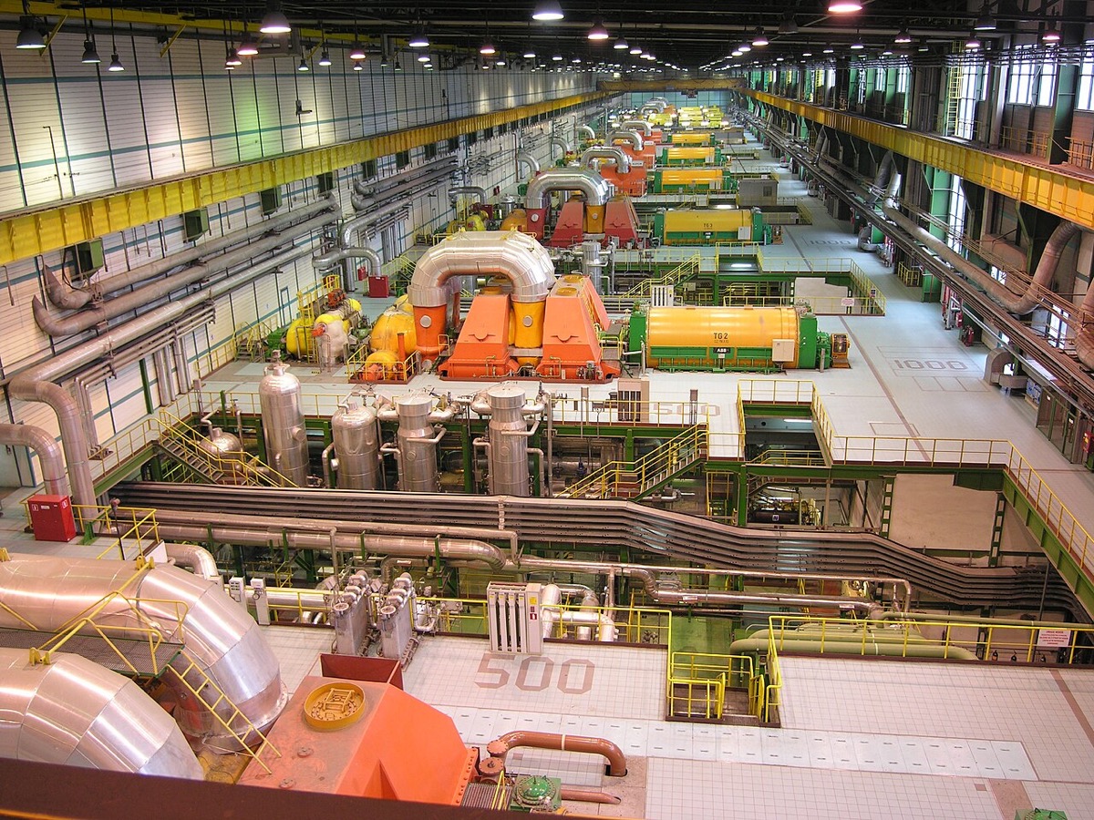 Industrial turbine plant related to BHEL internship